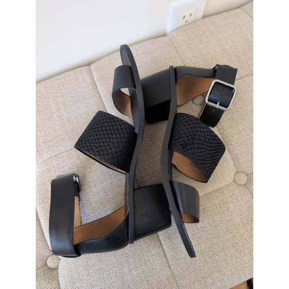 Madewell Warren Embossed Block-Heel Sandals size 8 - Picture 5 of 7